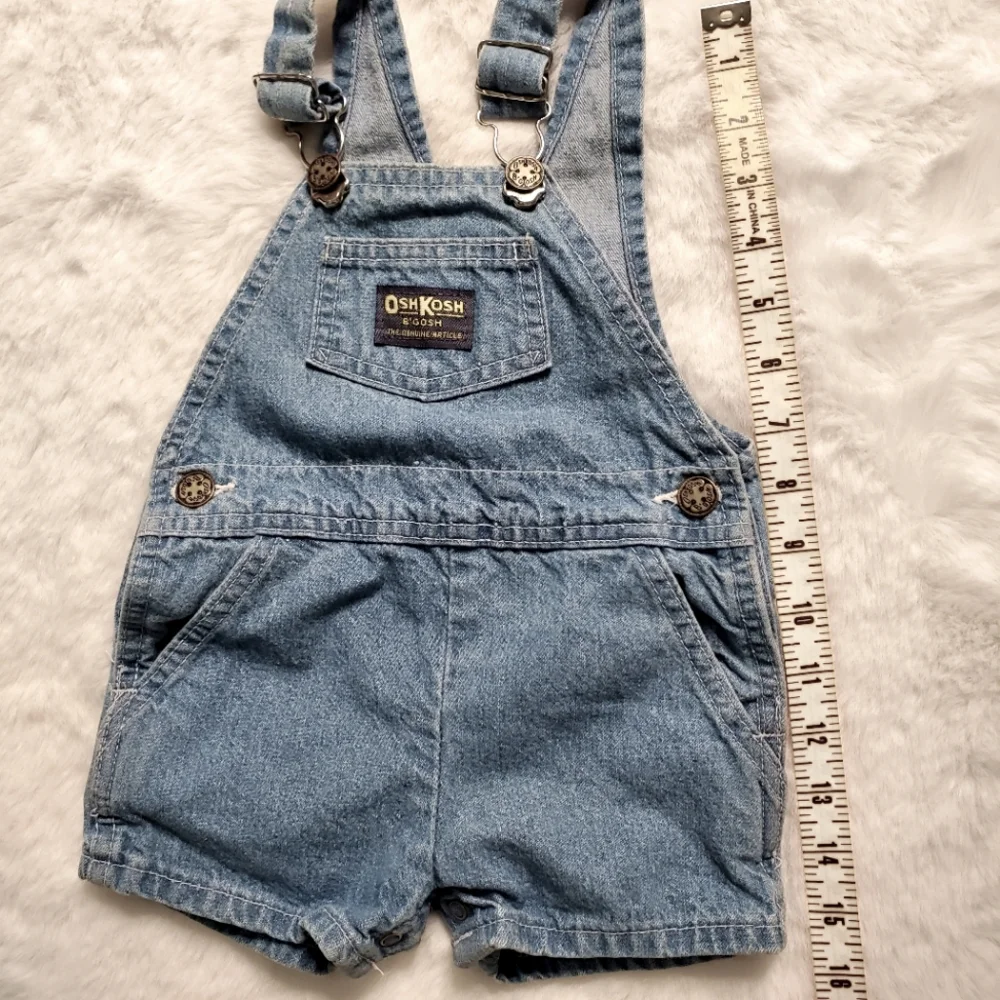 OshKosh B'Gosh Vintage Vestback Denim Overall Romper / Jumper
